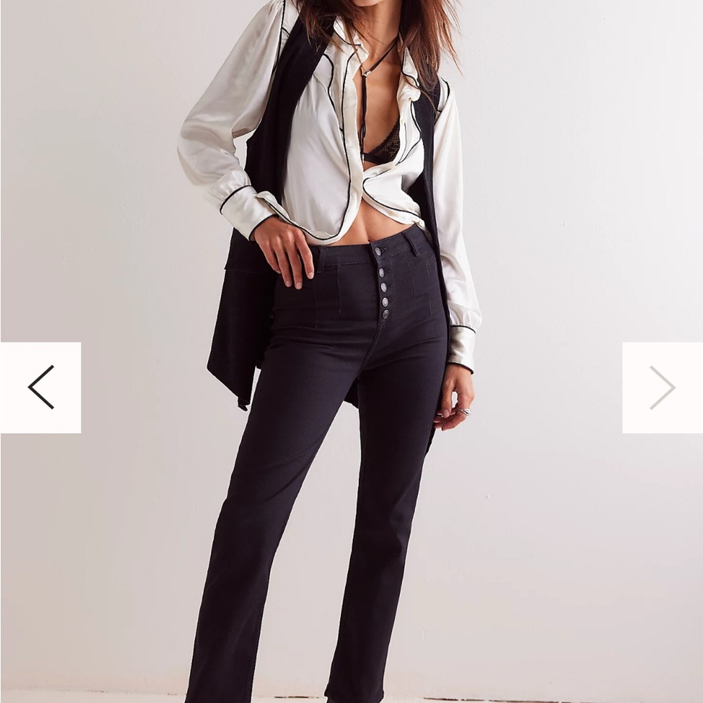NWT We The Free Black High-Waisted Jeans